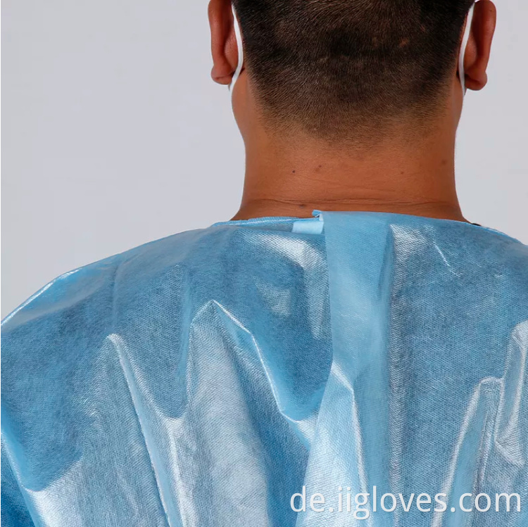 Sicherheitsmanschettenmassage Patientin laminierte Isolation 40GSM Insolation Isolative Operation Theaterkleid